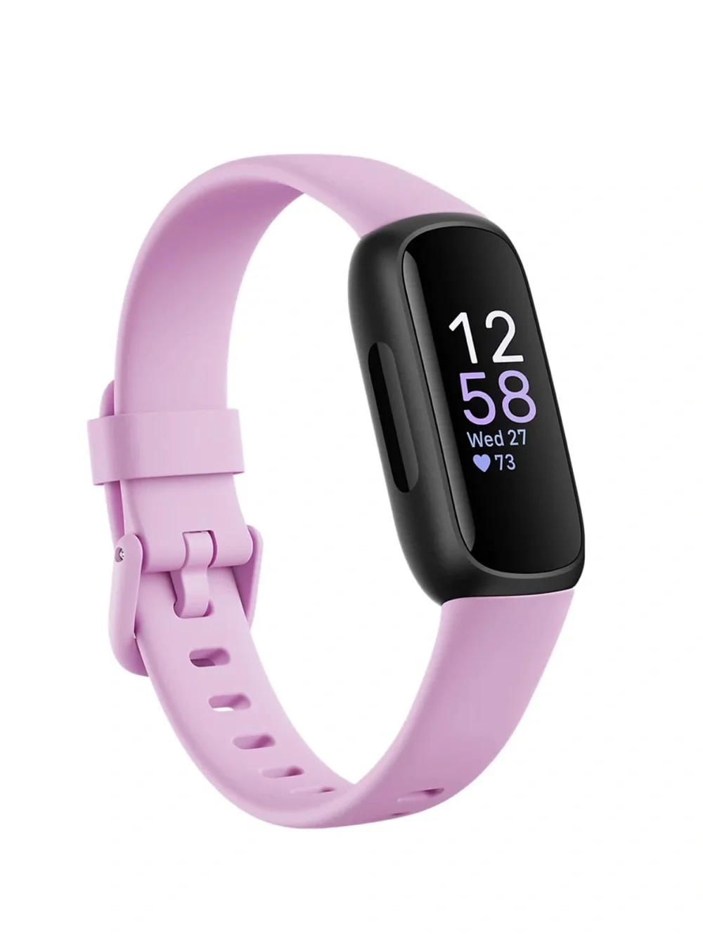 Fitbit Inspire 3 Lilac Bliss Wellness Tracker Watch, 19.5mm